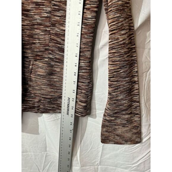 Magaschoni Brown Marbled Texture Silk Knit Blazer Jacket w Tank Neutral Career - Picture 7 of 12